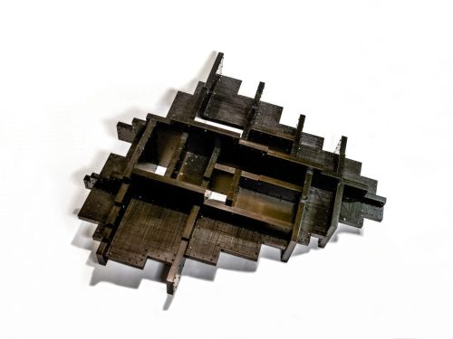 Triangle object, 2026, anodized aluminum