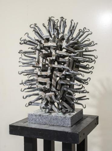 Open Head II, 2014, bronze