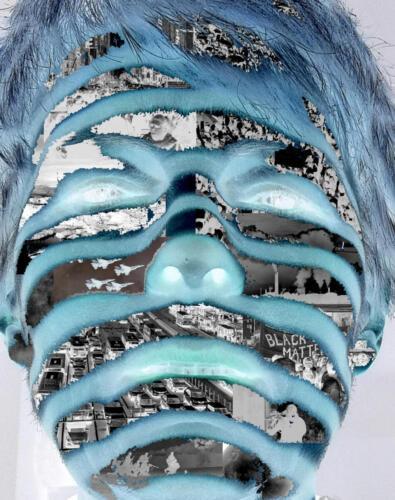 NewsFeed, digital print on plastic, transparent, 2022
