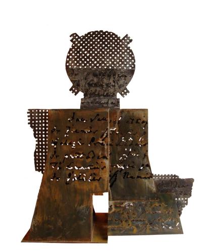 Dedicated to Lithuanian poet Kristijonas Donelaitis (1714-1780). 2013, bronze, h - 56 cm, w - 30 cm, l - 40 cm 