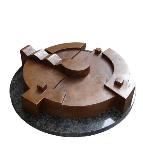 Time wheel. Dedicated to Lithuanian poet Kristijonas Donelaitis (1714-1780). 2010, bronze.
