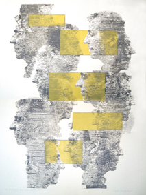 Passers-by, 2005, dry point